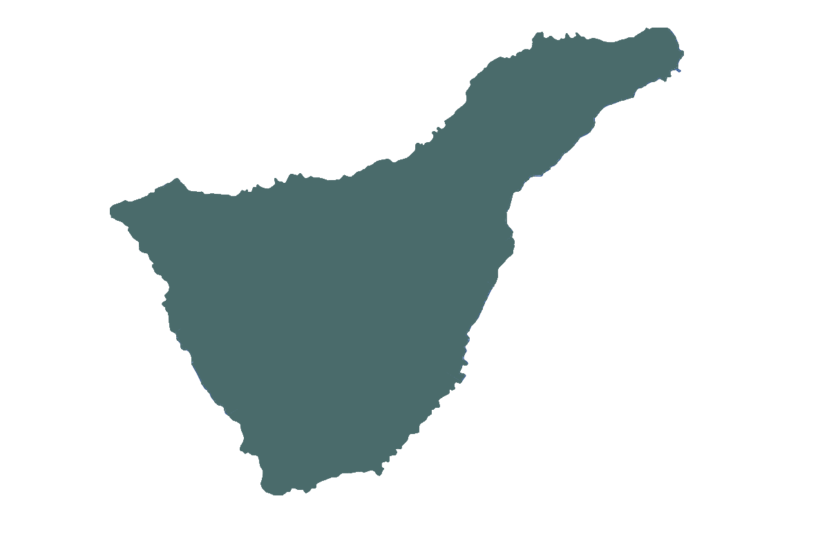 Mapa de Tenerife con las clínicas de Dental Internacional