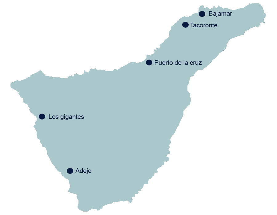 Mapa clínicas Dental Internacional Tenerife